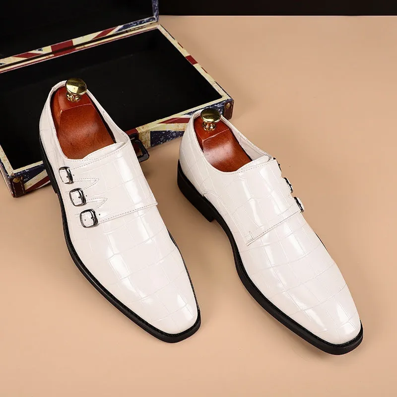 Breathable Men's All-match Business Plus Size Leather Shoes