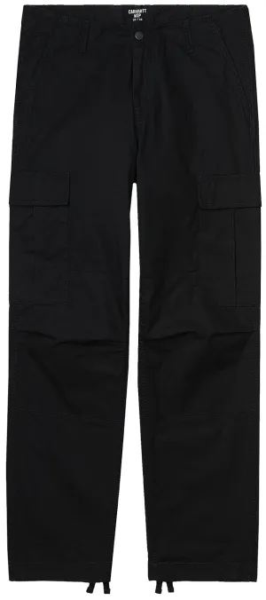 Carhartt WIP Mens Regular Cargo Pant Black Rinsed