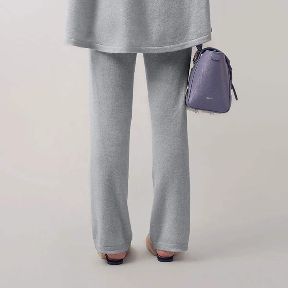 Cashmere Straight Leg Pant