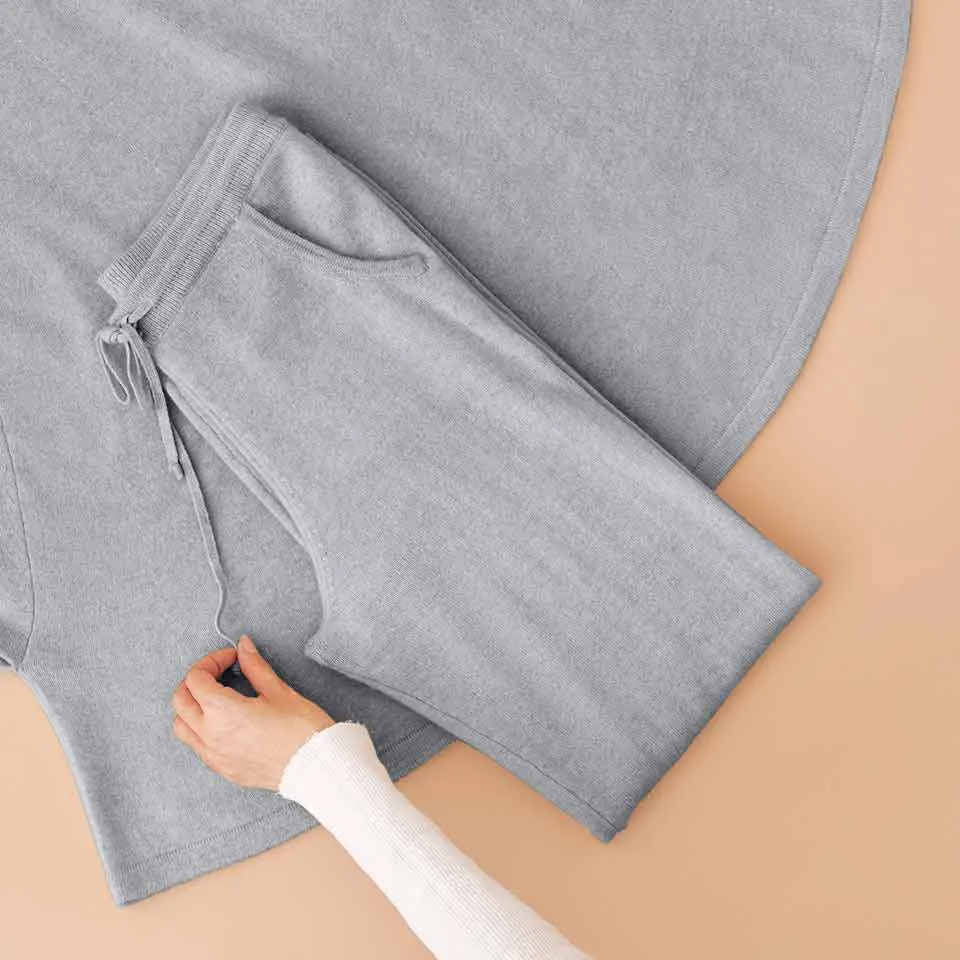 Cashmere Straight Leg Pant