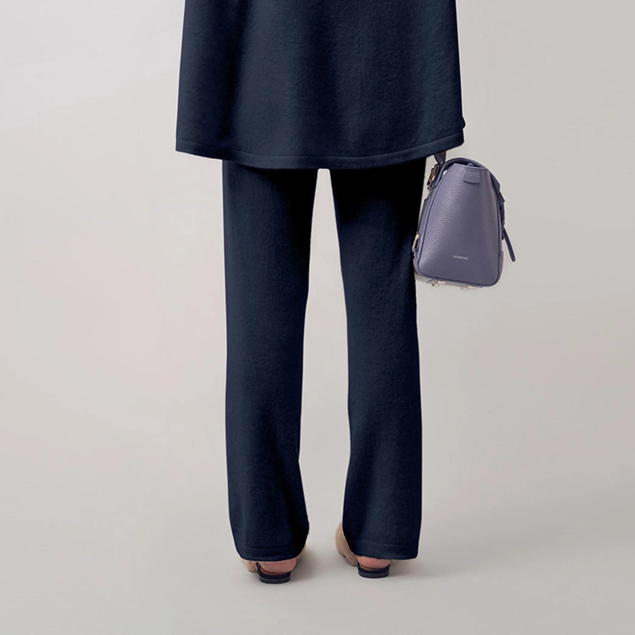 Cashmere Straight Leg Pant