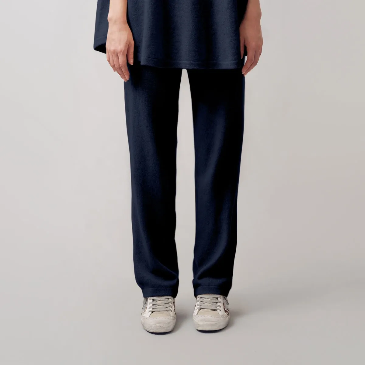 Cashmere Straight Leg Pant