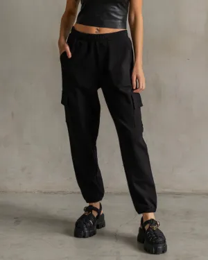 Chloe Interlock Cargo Pants Black