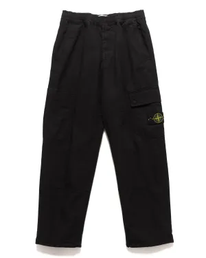 Cotton Ripstop Relaxed Cargo Black