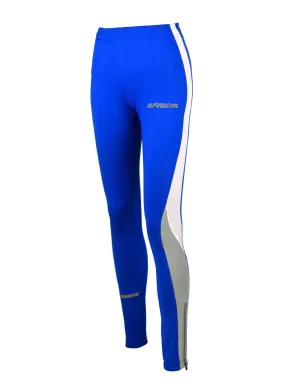 Damen Thermo Laufhose Tight Lang Royal-Blau Setprodukt