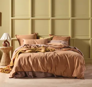 Den Quilt Cover Set Range Caramel