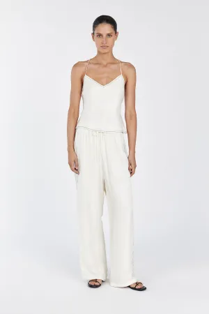 KEELY CREAM CUPRO DRAWSTRING PANT