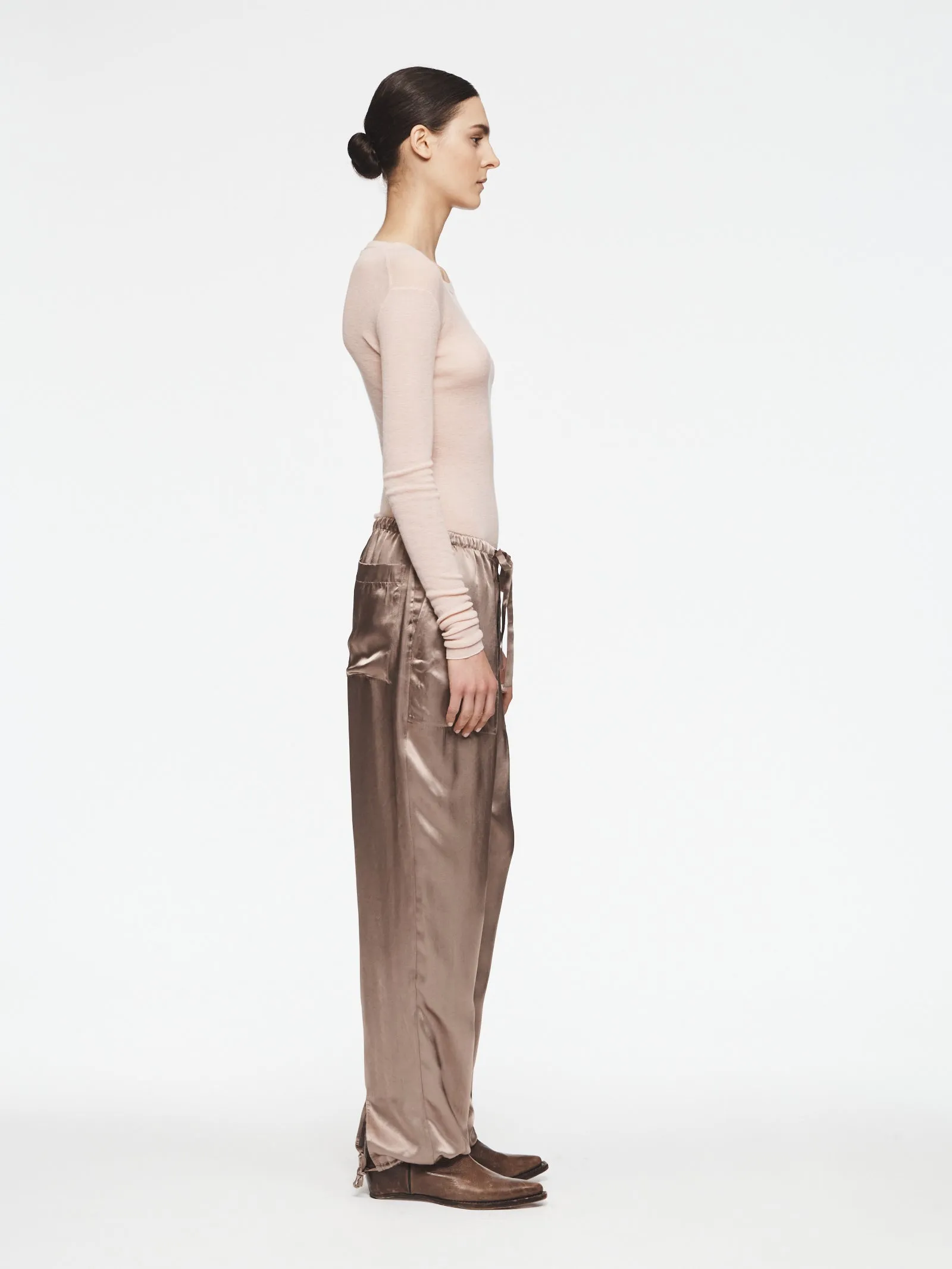 Reversible Drawstring Pant in Topaz