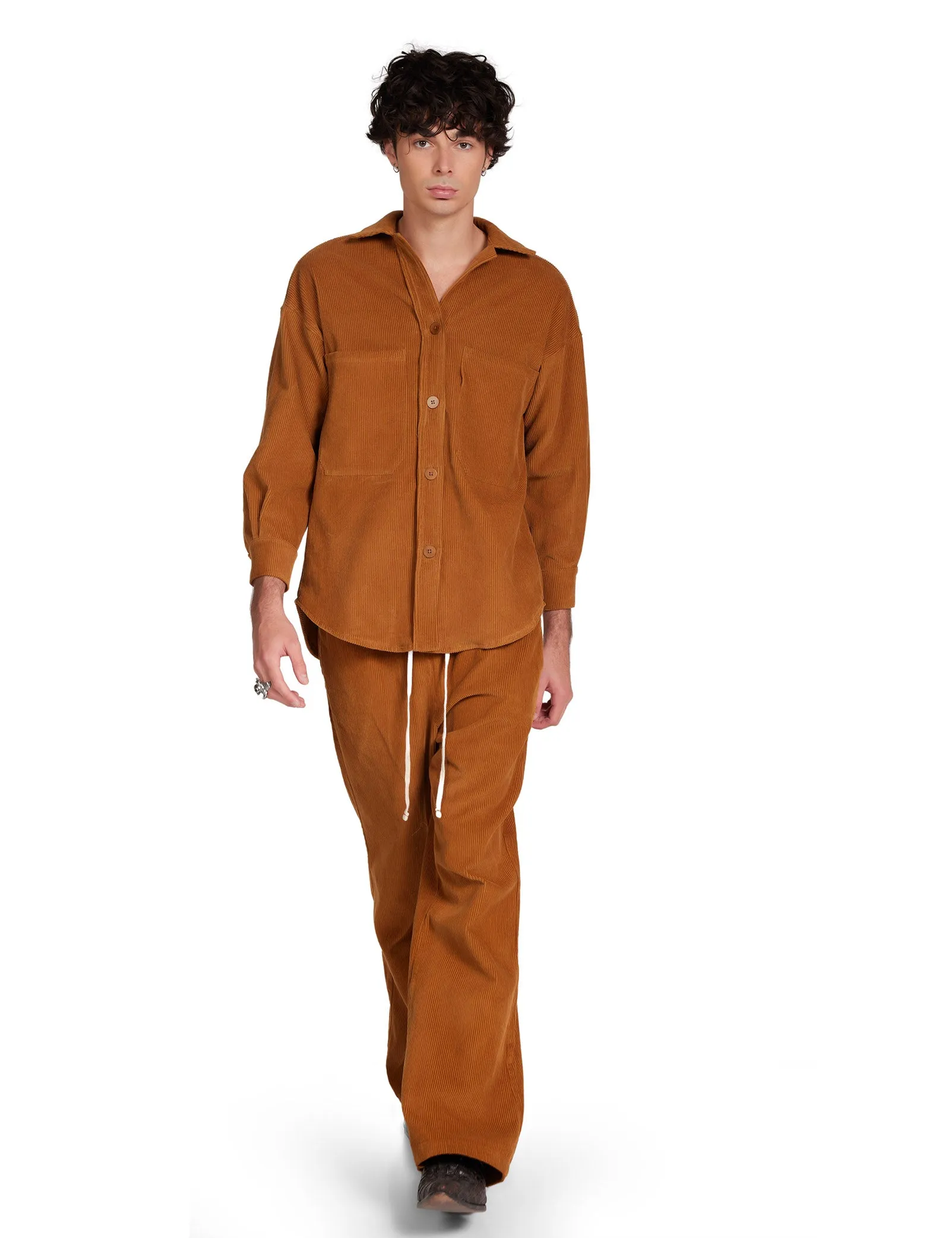 Wide Wale Corduroy Oversized Button Up