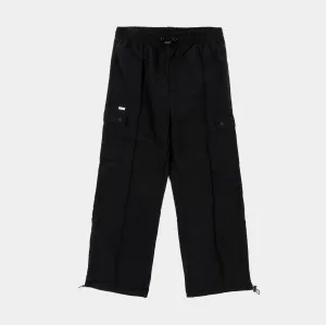 Windbreaker Cargo Womens Pants (Black)